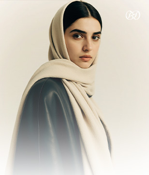 راهنمای کامل ست کردن شال و روسری با مانتو چرم