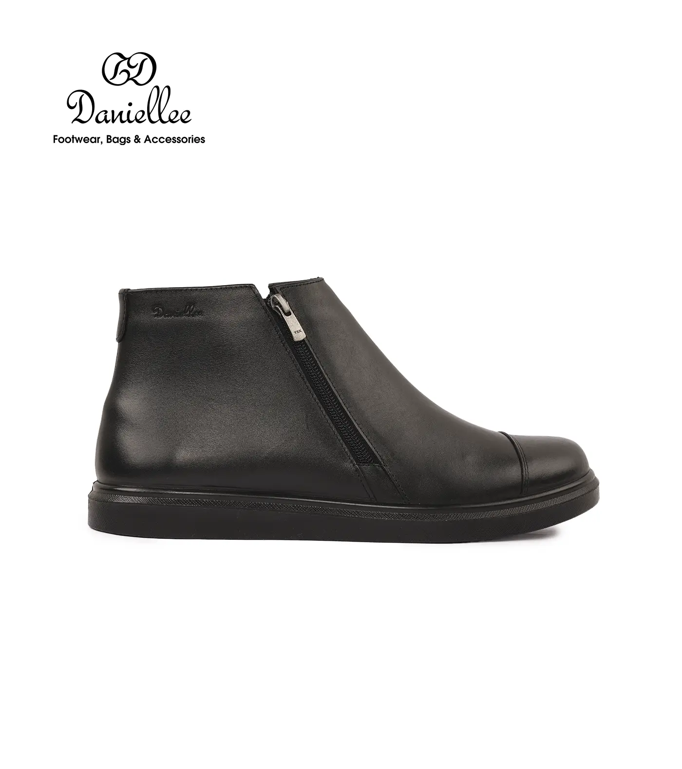 نیم بوت چرمی روزمره مردانه Ariom Bootie LC Zipper