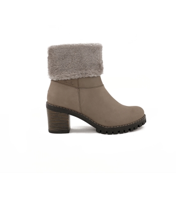 نیم بوت چرمی رسمی زنانه Elica Bootie MC Zip