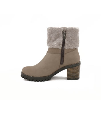 نیم بوت چرمی رسمی زنانه Elica Bootie MC Zip
