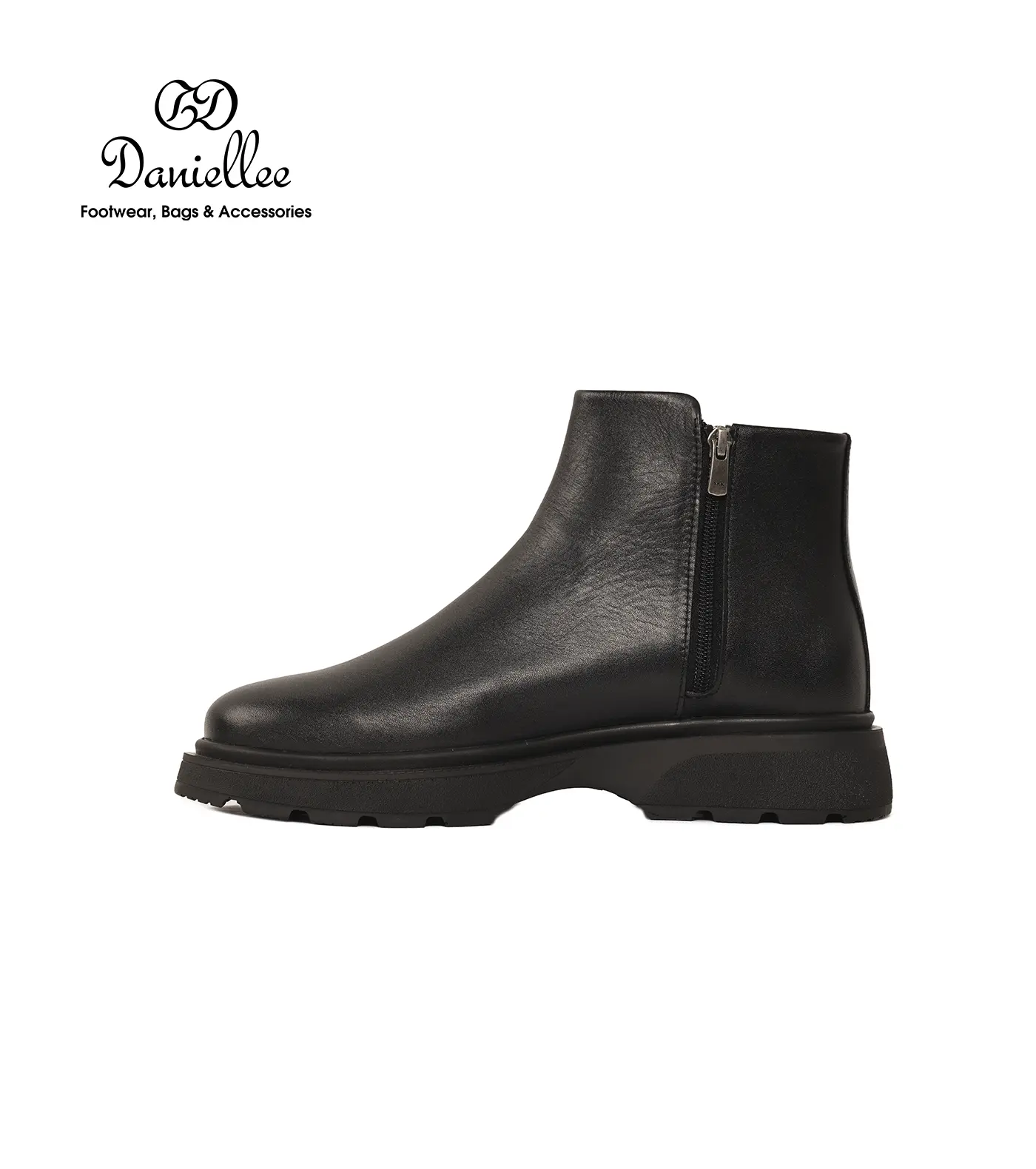 نیم بوت چرمی روزمره مردانه Adas Bootie LC