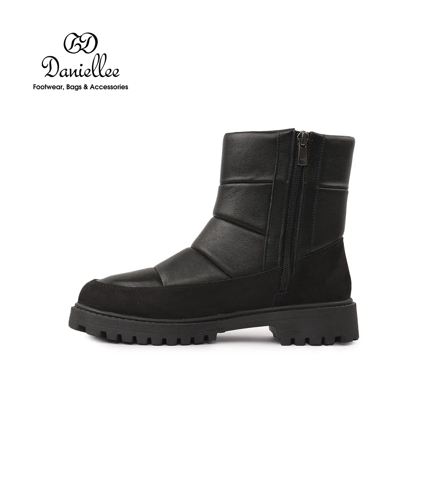 نیم بوت چرمی روزمره زنانه Avas Bootie MC Zip