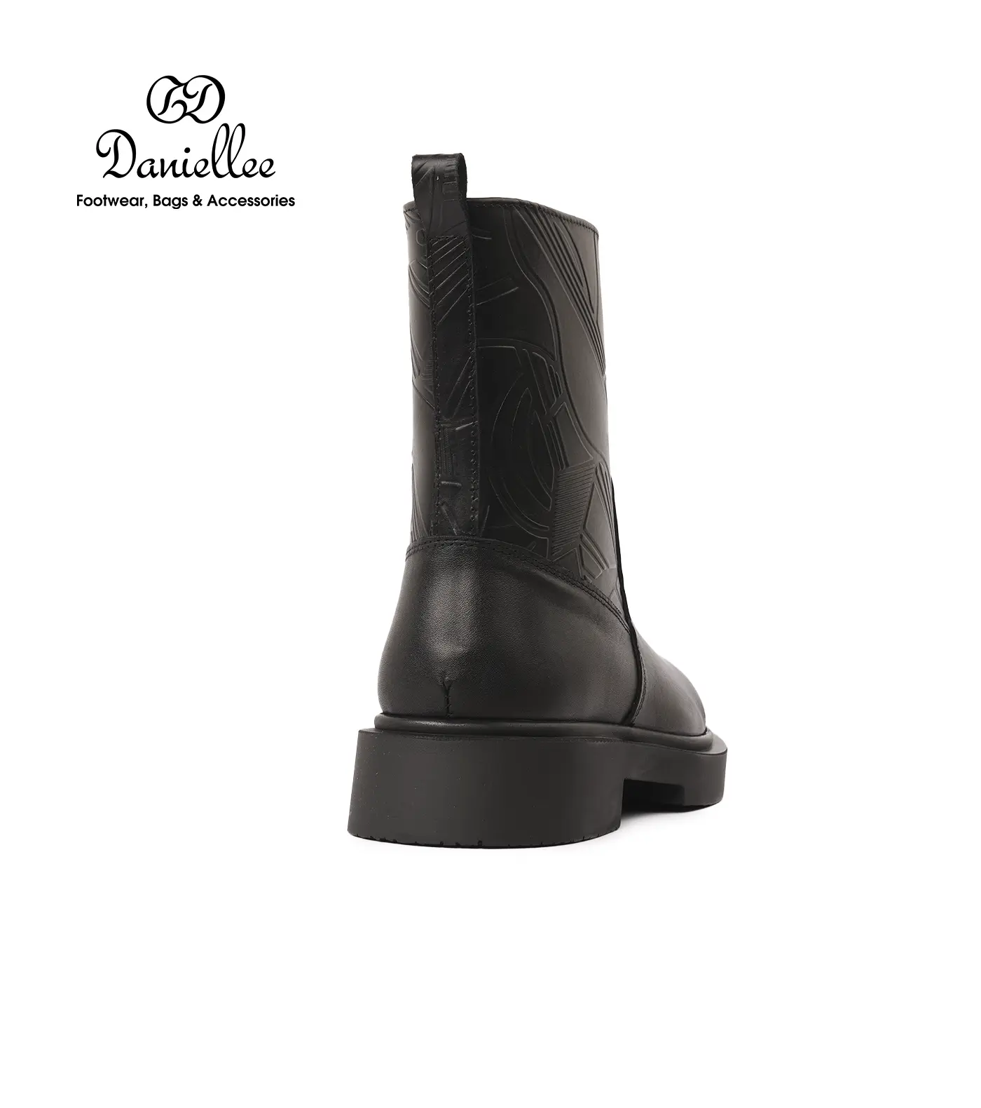 نیم بوت چرمی روزمره زنانه Dina Bootie MC Zip