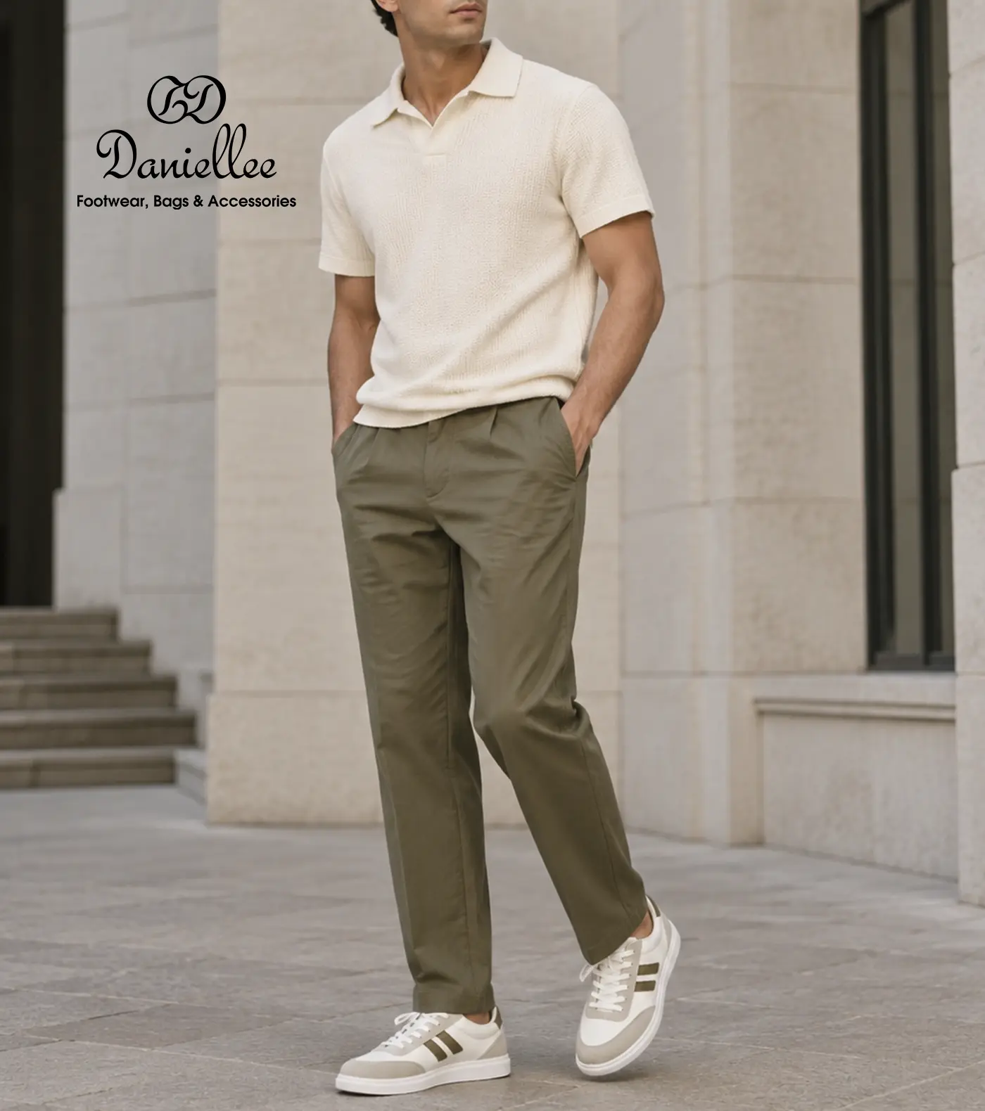 کفش Leather Mix روزمره مردانه Ariom Lace Dwight