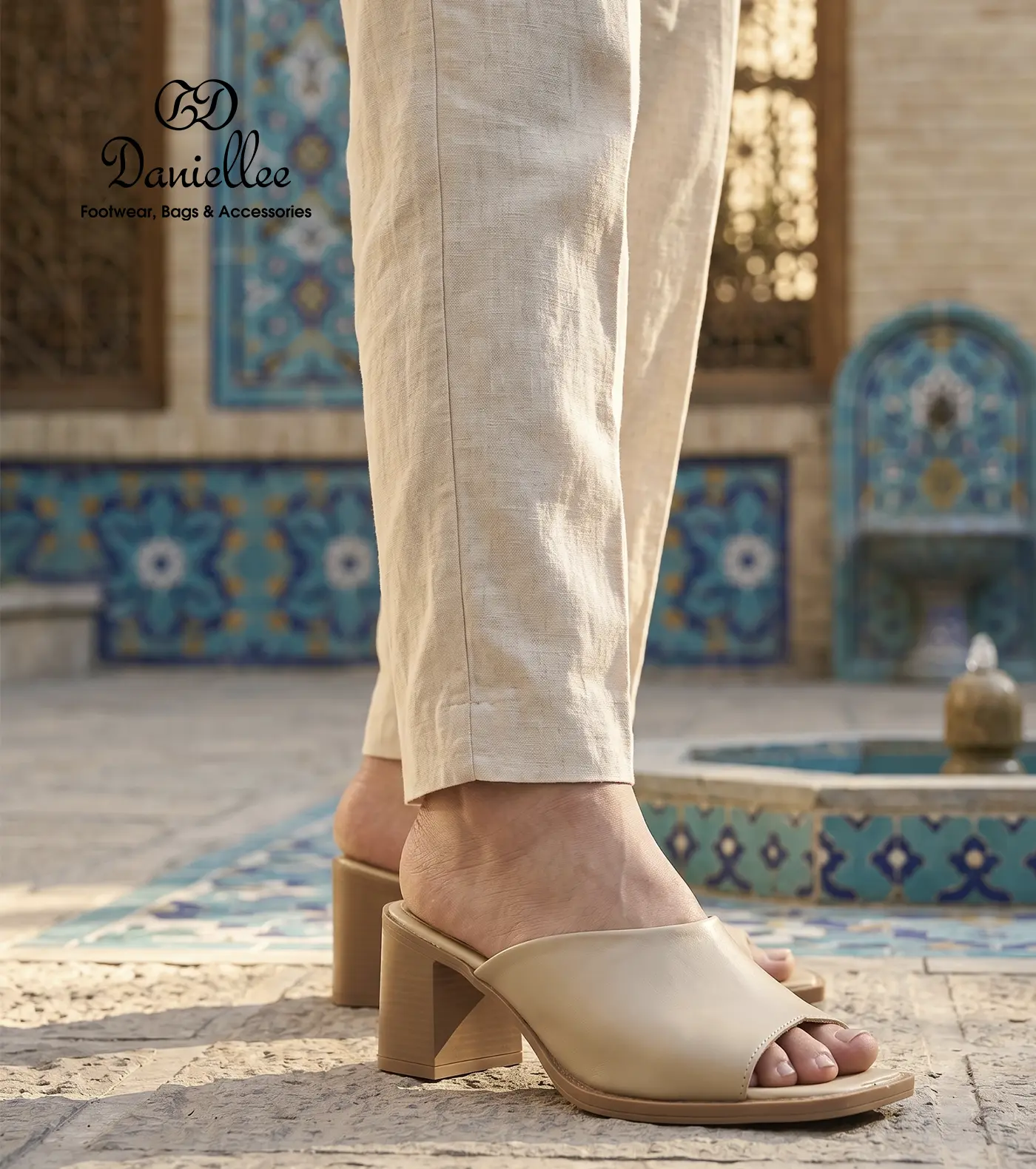 صندل چرمی رسمی زنانه Elin Peeptoe  Sandal