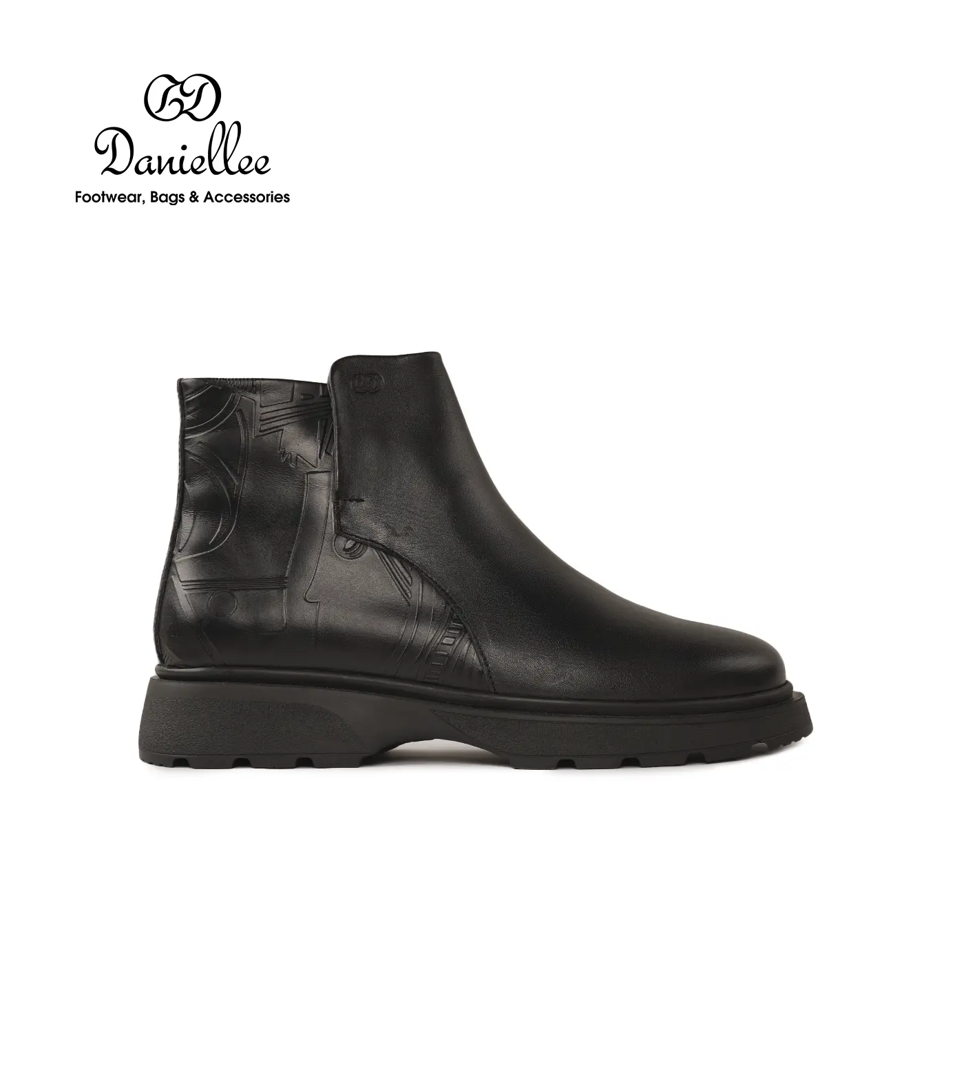 نیم بوت چرمی روزمره مردانه Adas Bootie LC